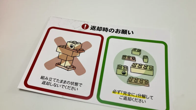 再利用されている説明書とカード類。小さなキズはあるが破れはない